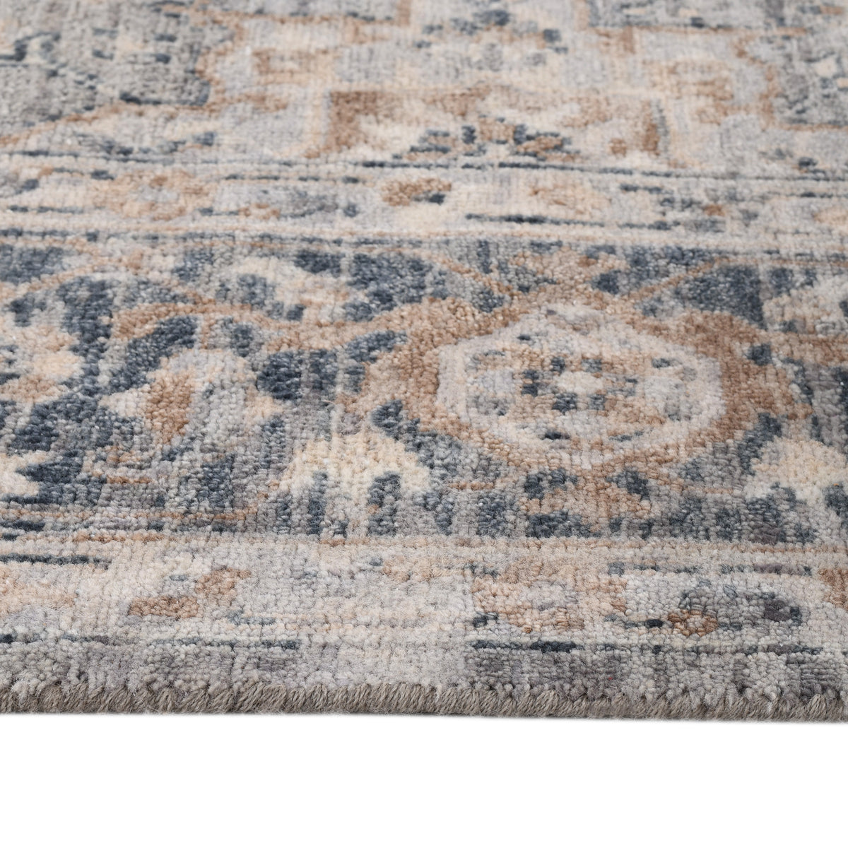 Amer Aurai ARA-19 Coal Gray area rug - profile view