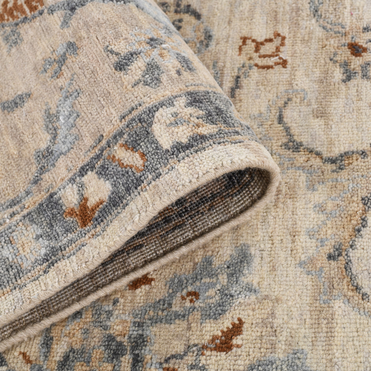 Amer Aurai ARA-22 Ivory area rug - rolled view