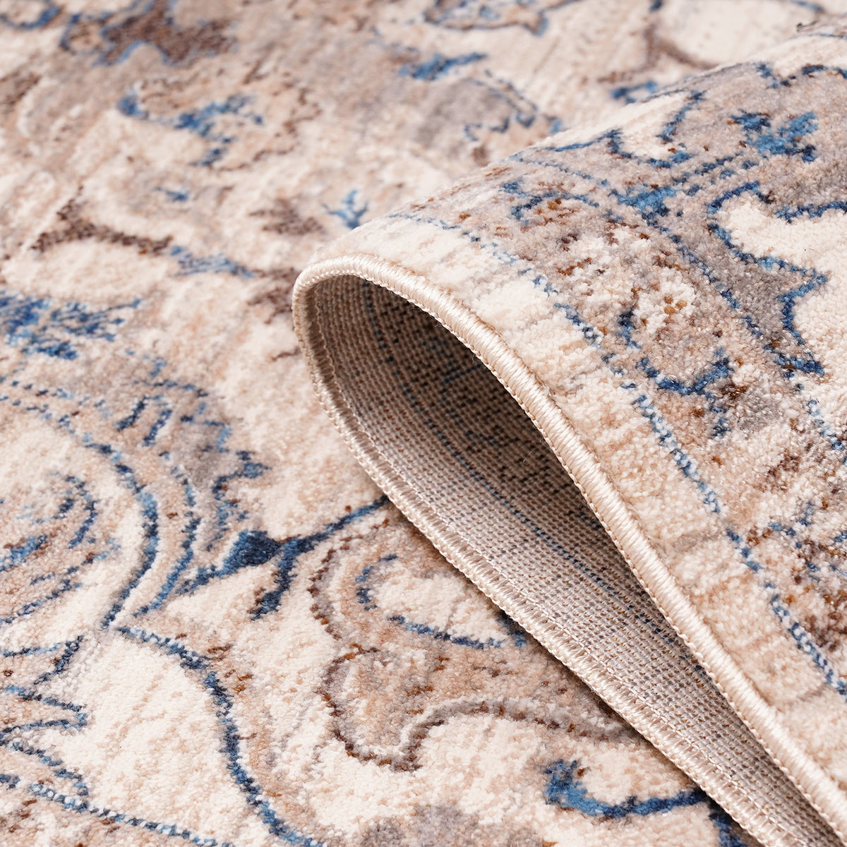 Amer Arcadia ARC-1 Ivory area rug - rolled view
