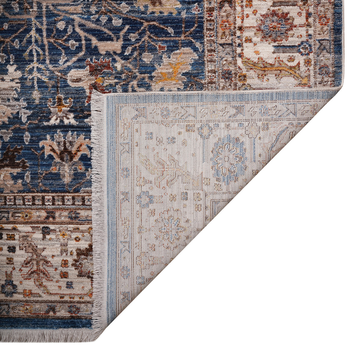 Amer Arcadia ARC-5 Navy Blue / Ivory area rug - back view