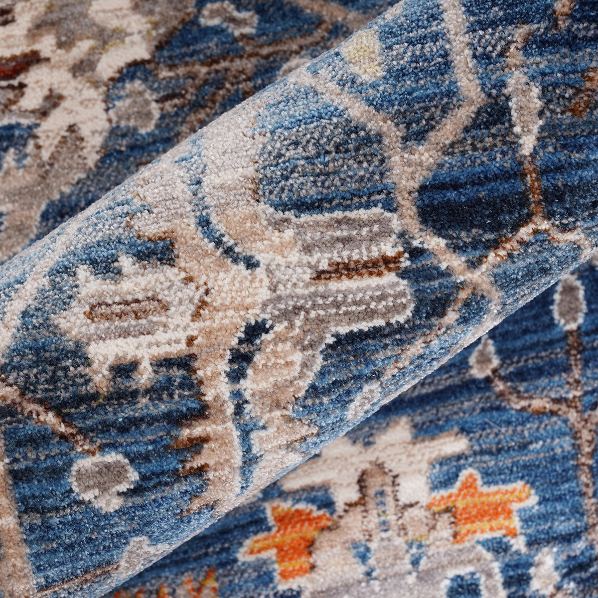 Amer Arcadia ARC-5 Navy Blue / Ivory area rug - color swatch view