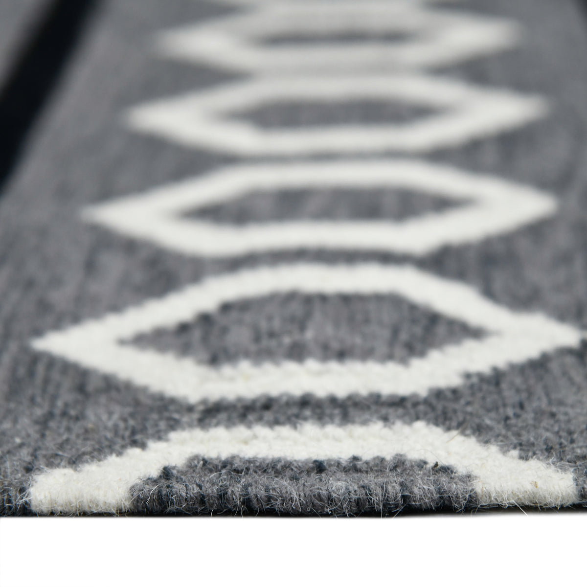 Amer Artifacts ARI-1 Gray area rug - profile view