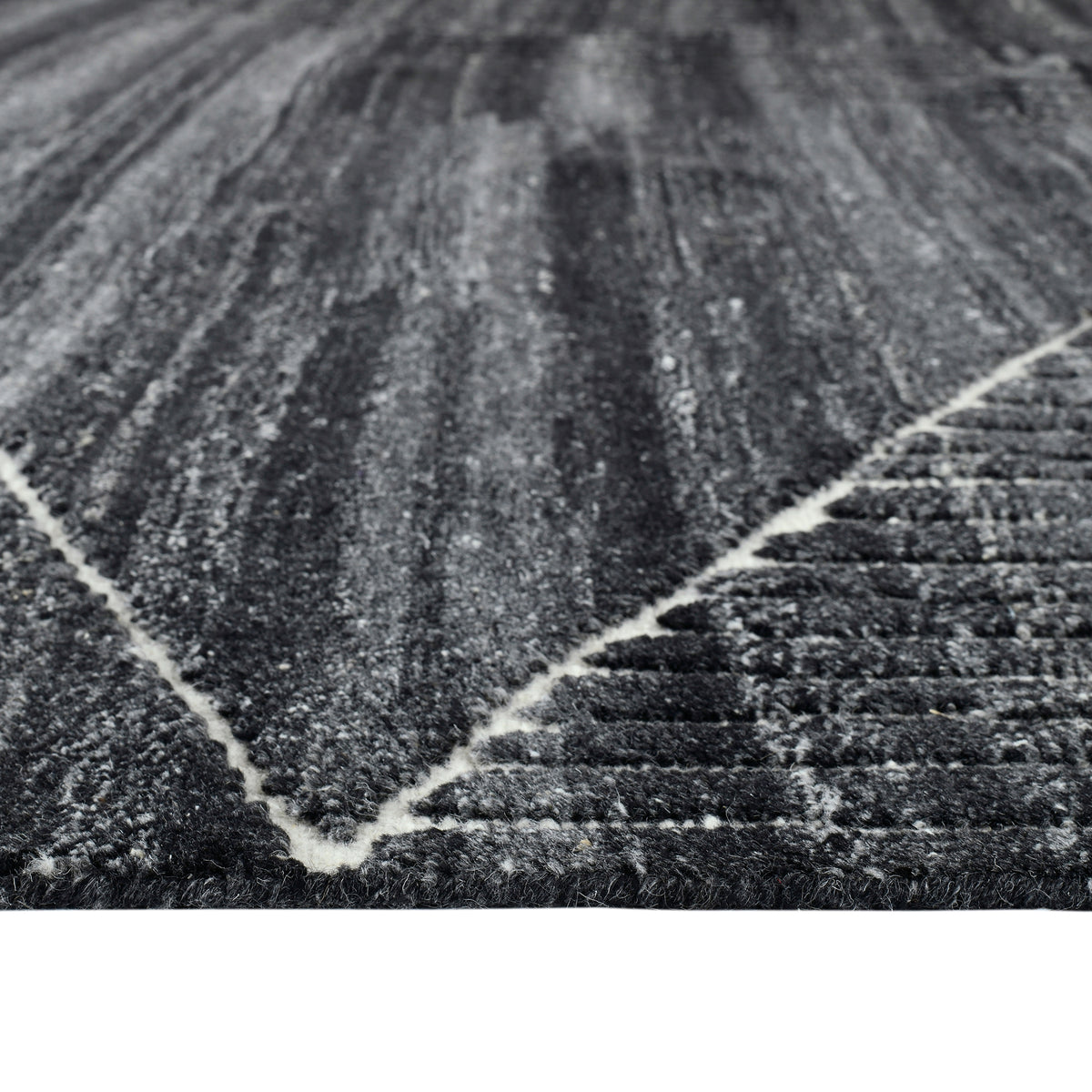Amer Arlington ARL-1 Charcoal area rug - profile view