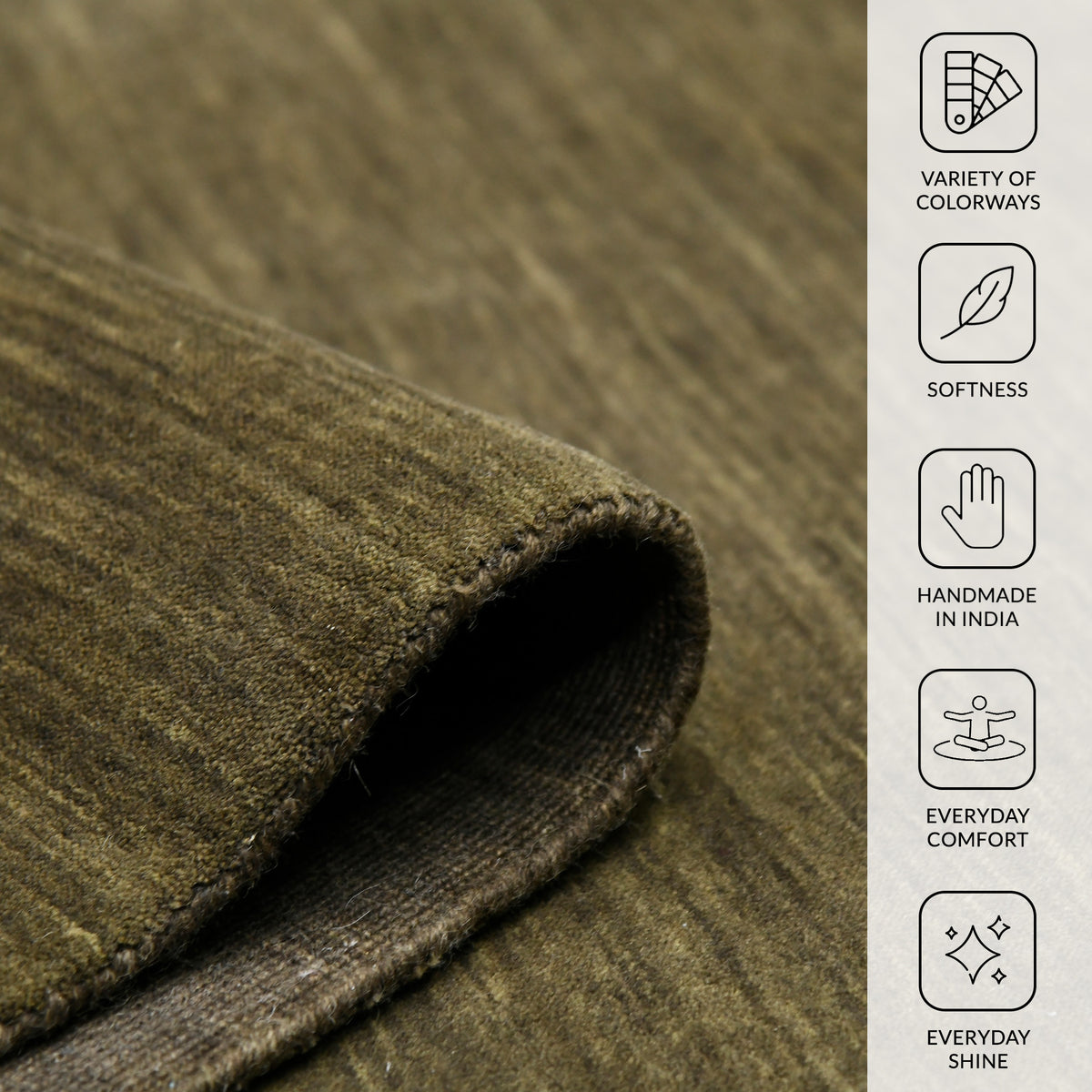 Amer Arizona ARZ-1 Chocolate area rug - infographic view