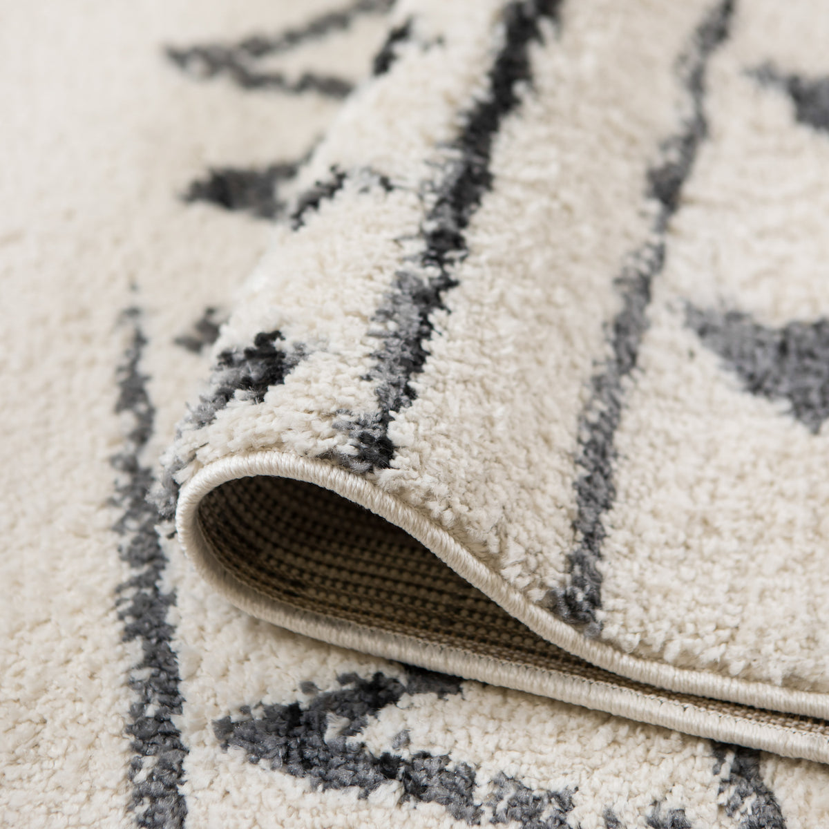 Amer Aspen ASP-3 Cream area rug - rolled view