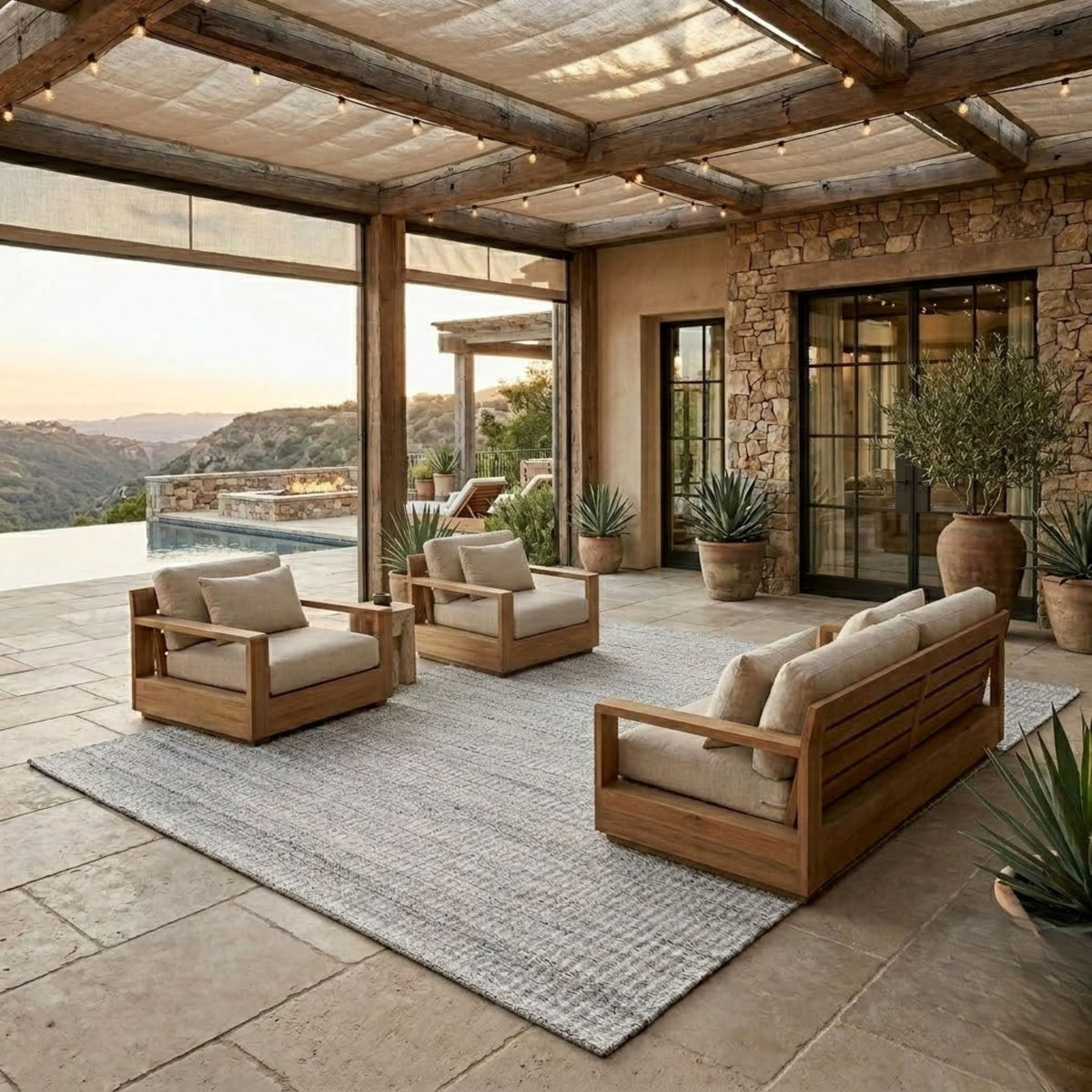 Amer Atlantic ATN-4 Silver area rug - lifestyle view