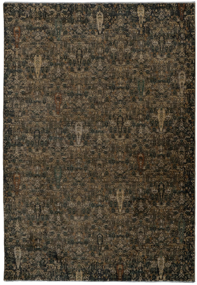 Dynamic Rugs Atlanta 11760 Power Loomed Traditional Black/Ivory/Multi Rug