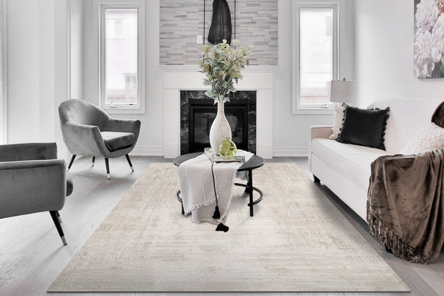Dynamic Rugs Atlas 2579 Power Loomed Modern Ivory/Beige/Grey Rug