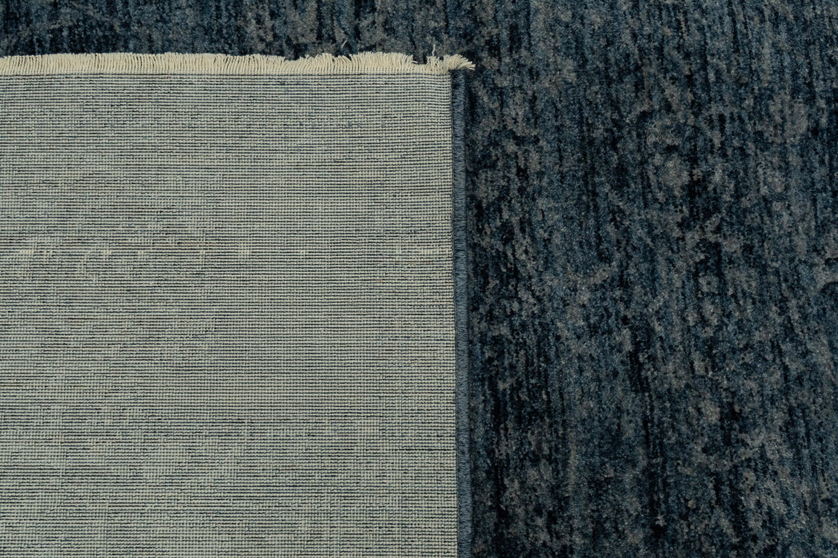 Dynamic Rugs Atmos 11980 Power Loomed Traditional Navy Rug