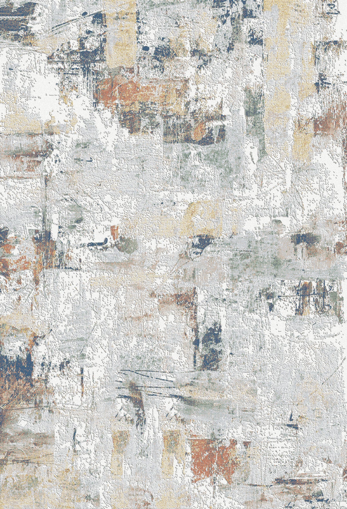 Dynamic Rugs Authentic 18781 Power Loomed Modern Ivory/Multi Rug