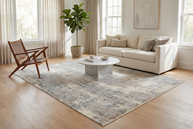 Dynamic Rugs Autumn 10921 Power Loomed Modern Cream Rug