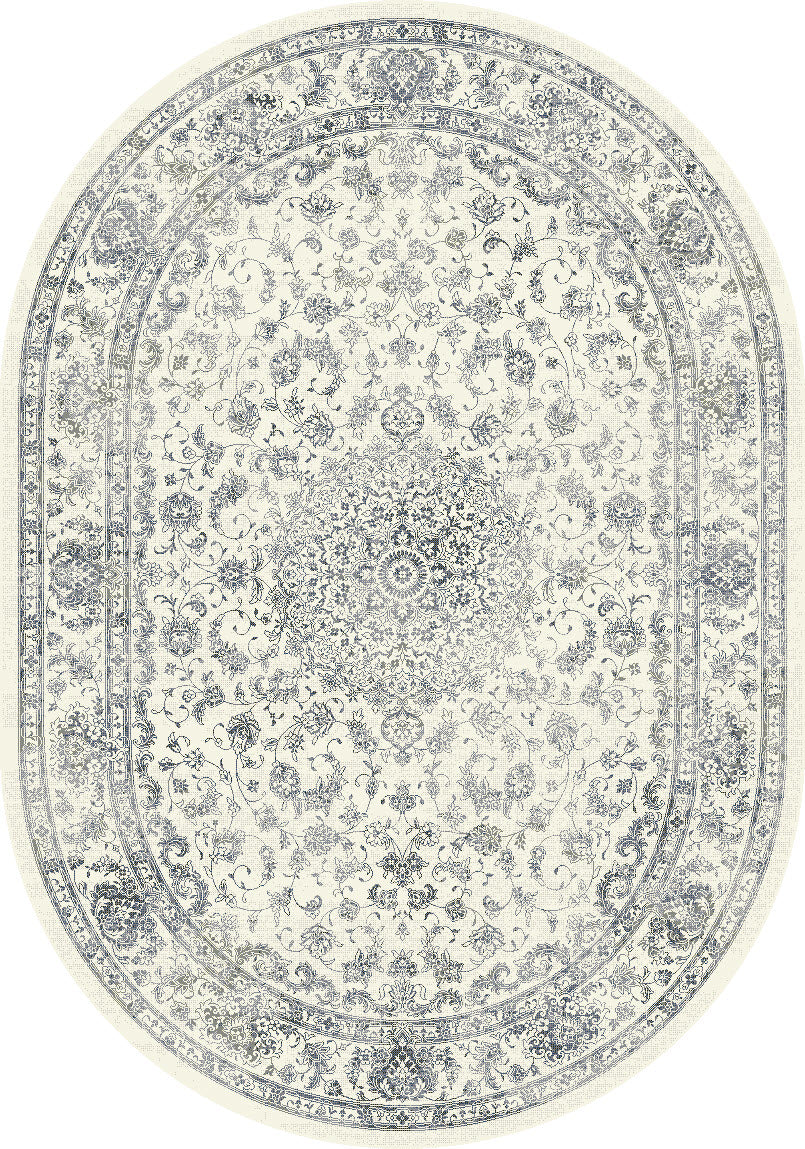 Dynamic Rugs Ancient Garden 57109 Cream Rugs - oval rug view