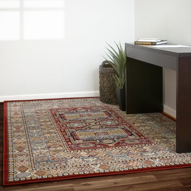 Dynamic Rugs Ancient Garden 57147 Red Rugs - room scene