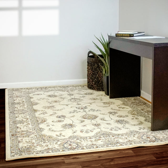 Dynamic Rugs Ancient Garden 57159 Ivory Rugs - room scene