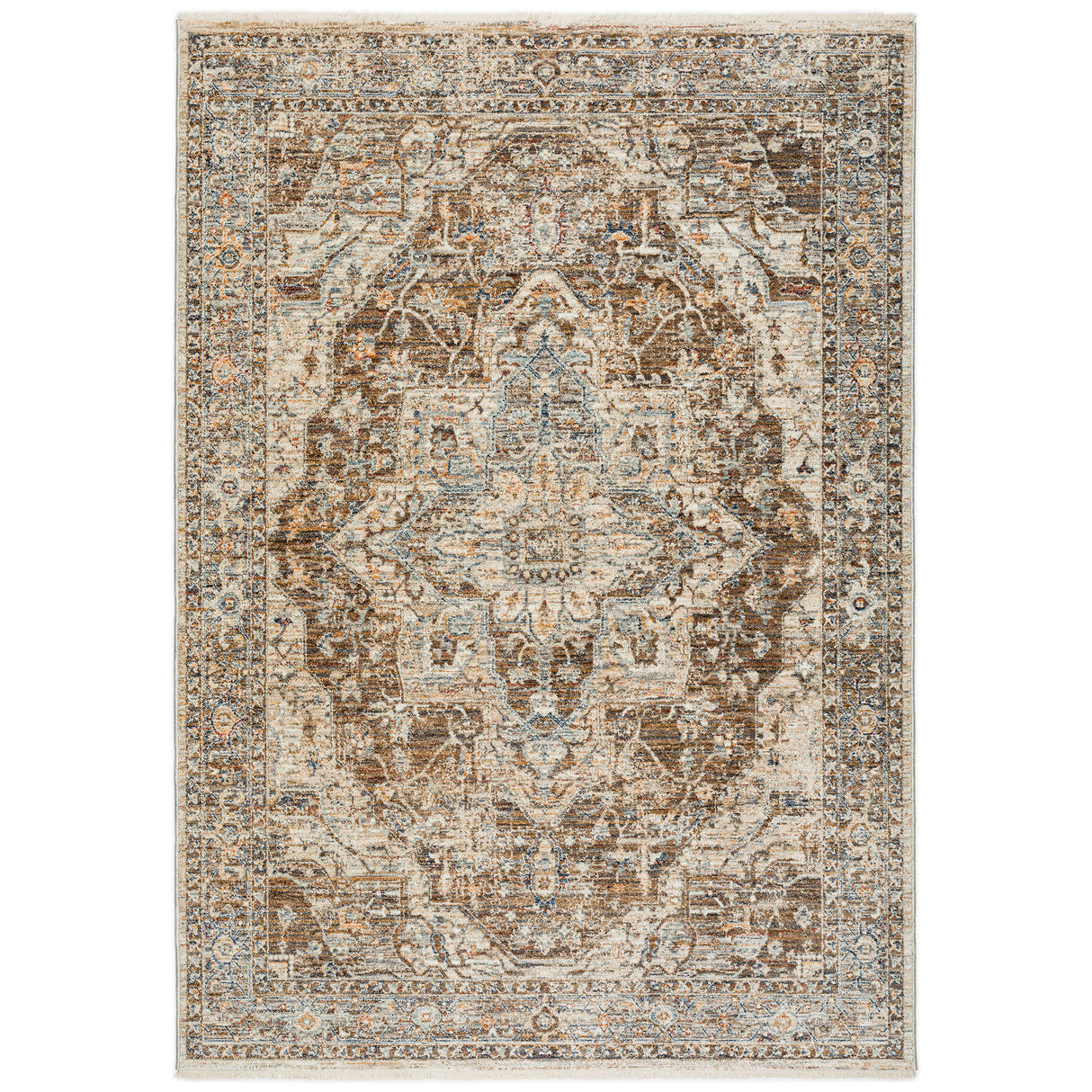 Dalyn Bergama BE9 Machine Made Traditional Brown Rug