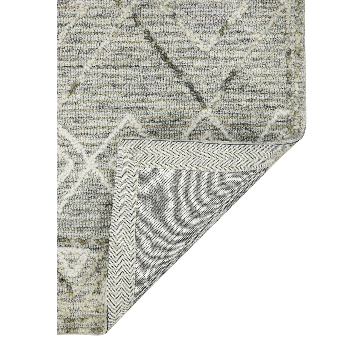 Amer Berlin BER-2 Gray area rug - back view