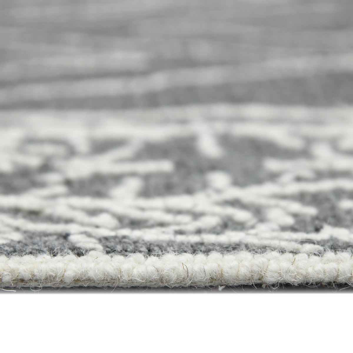 Amer Berlin BER-5 Dark Gray area rug - profile view