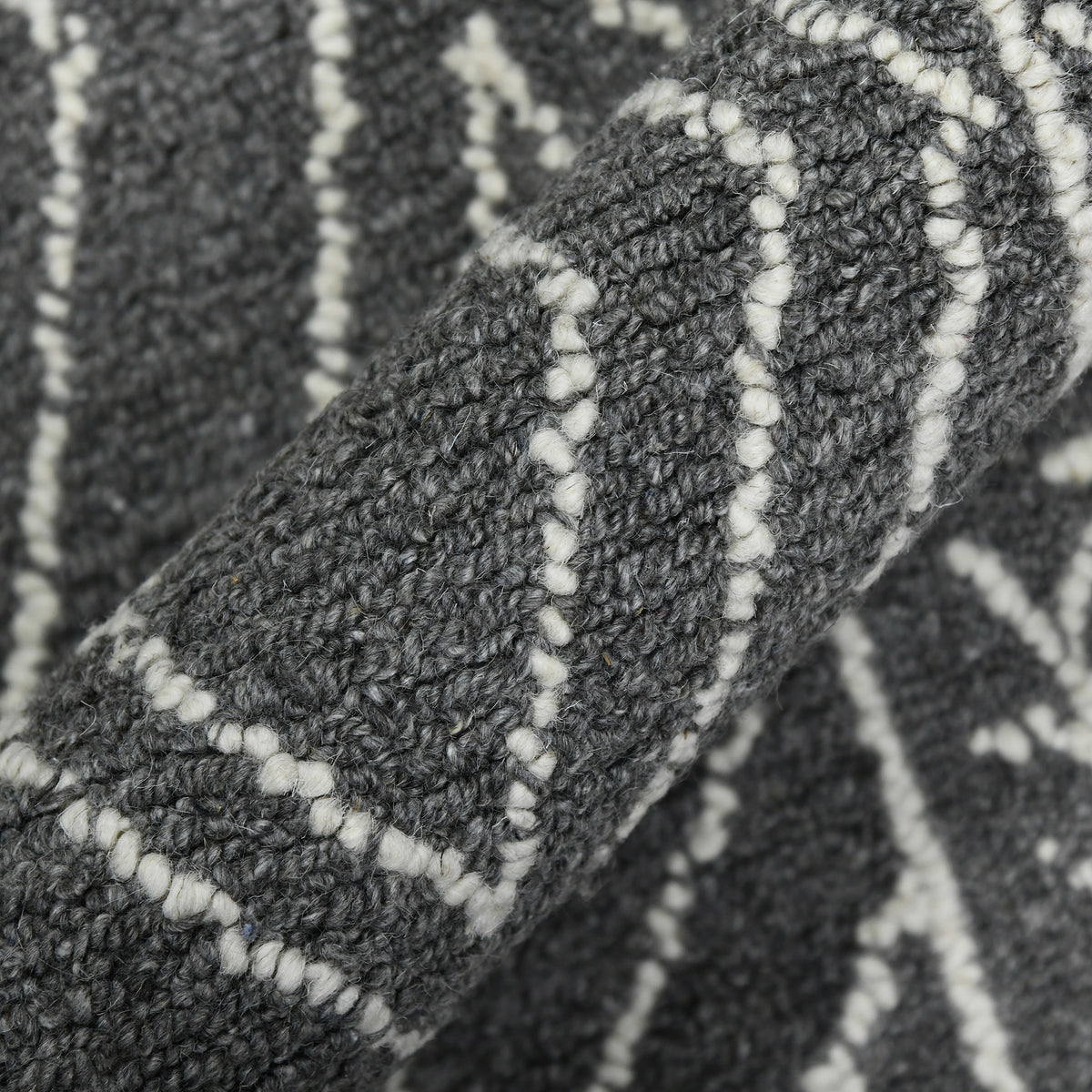 Amer Berlin BER-5 Dark Gray area rug - color swatch view