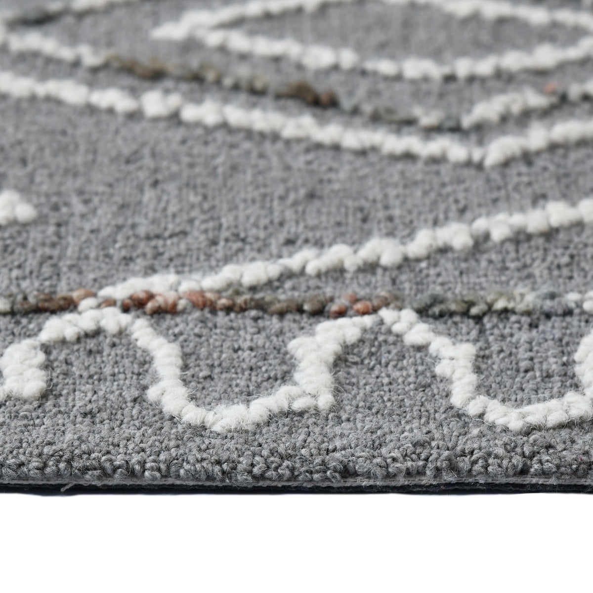 Amer Berlin BER-8 Dark Gray area rug - profile view