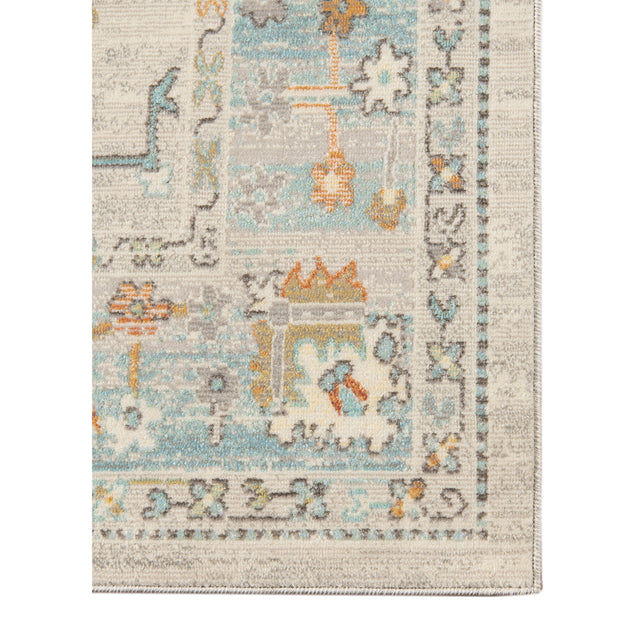 Amer Bohemian Classic Bordered Indoor-Outdoor Beige Area Rug