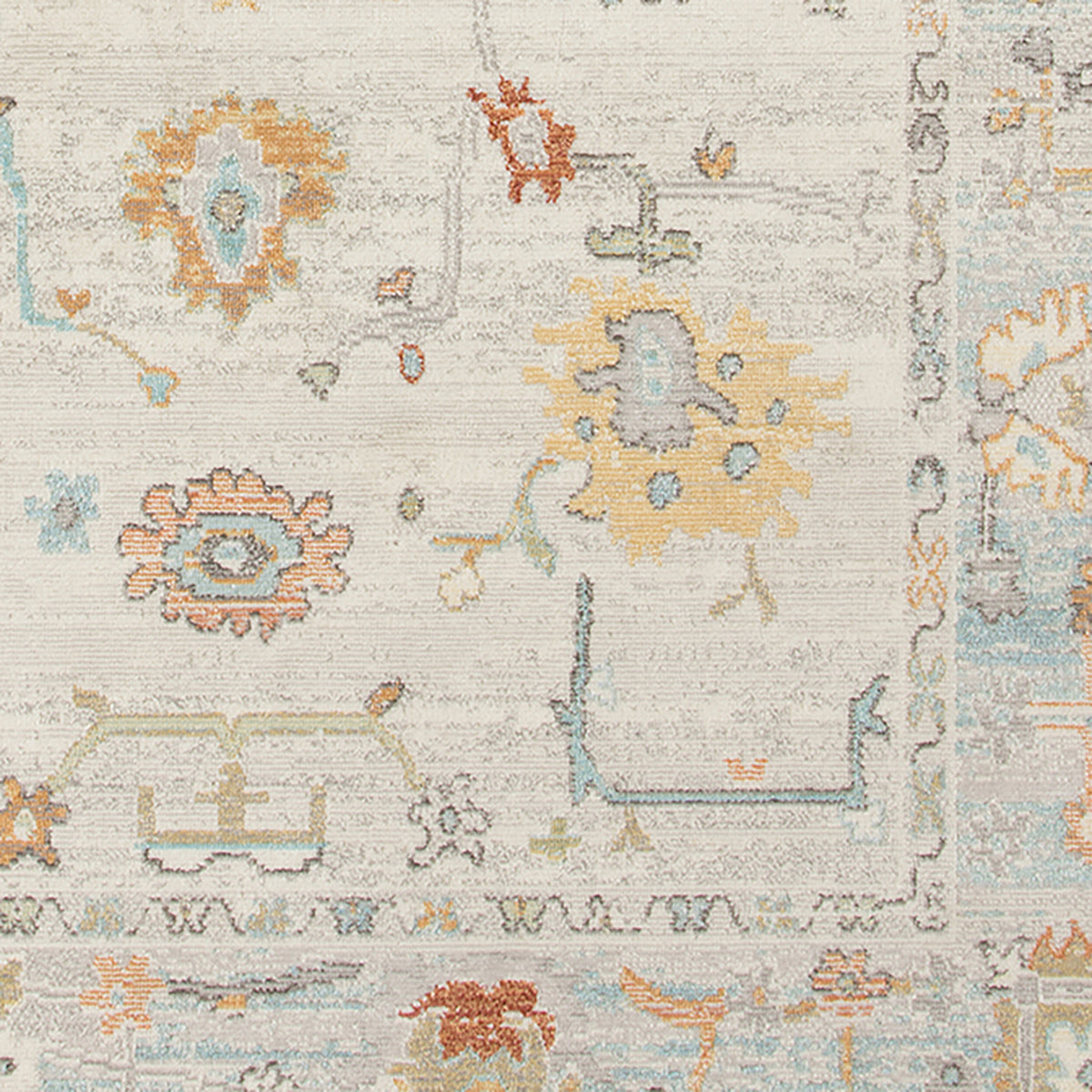 Amer Bohemian BHM-1 Beige area rug - color swatch view