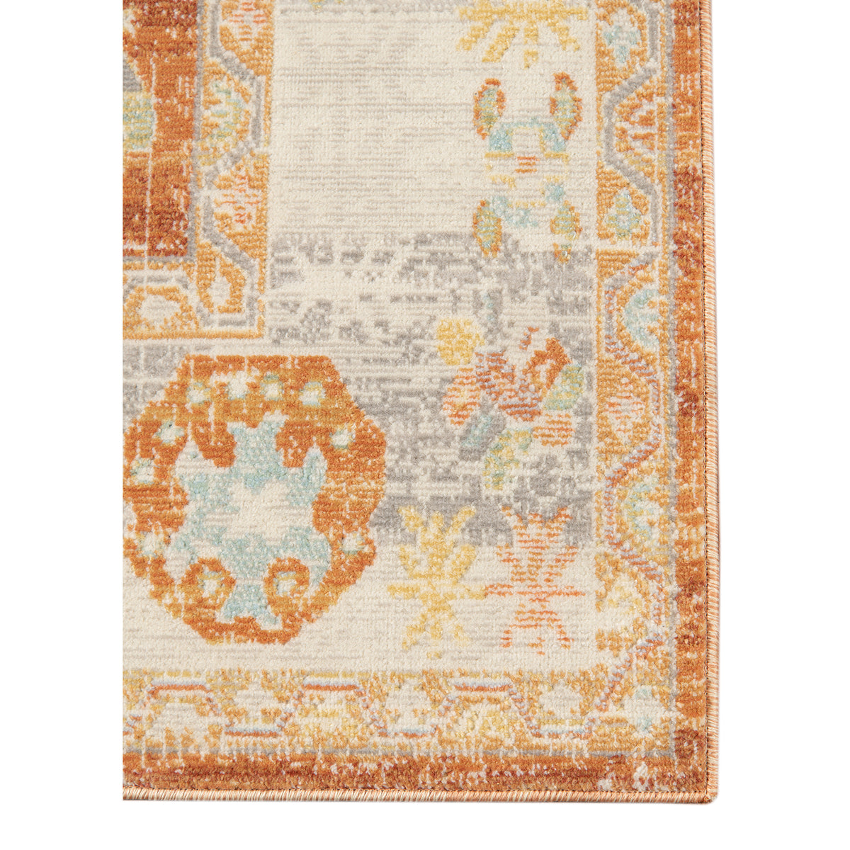 Amer Bohemian BHM-4 Orange / Beige area rug - corner view