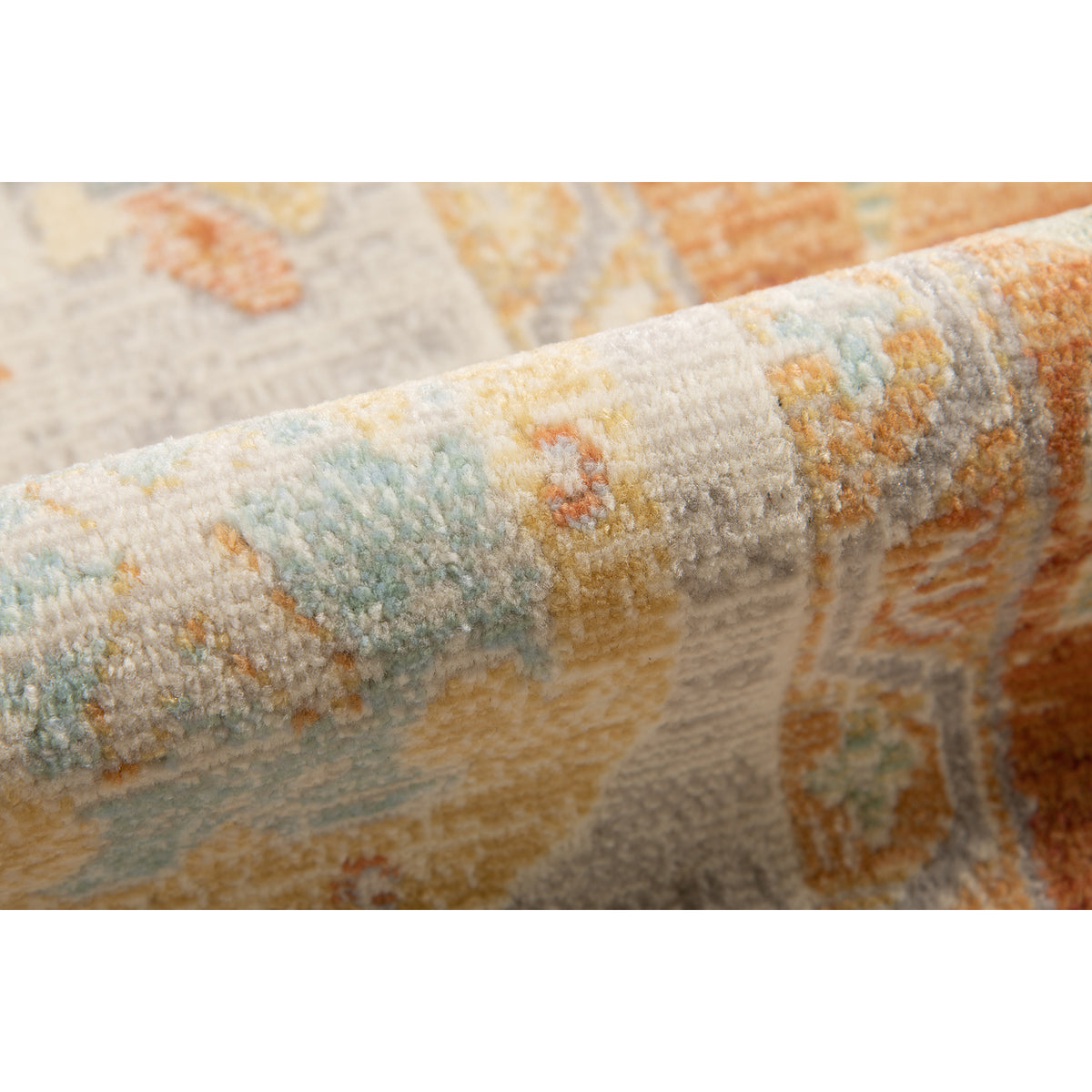 Amer Bohemian BHM-4 Orange / Beige area rug - color swatch view