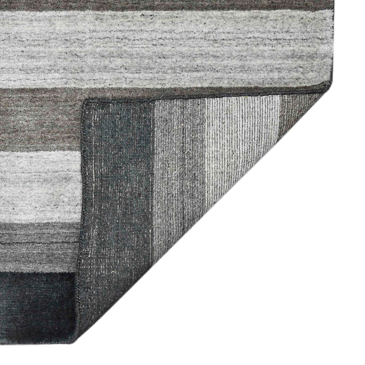 Amer Blend BLN-15 Charcoal area rug - back view