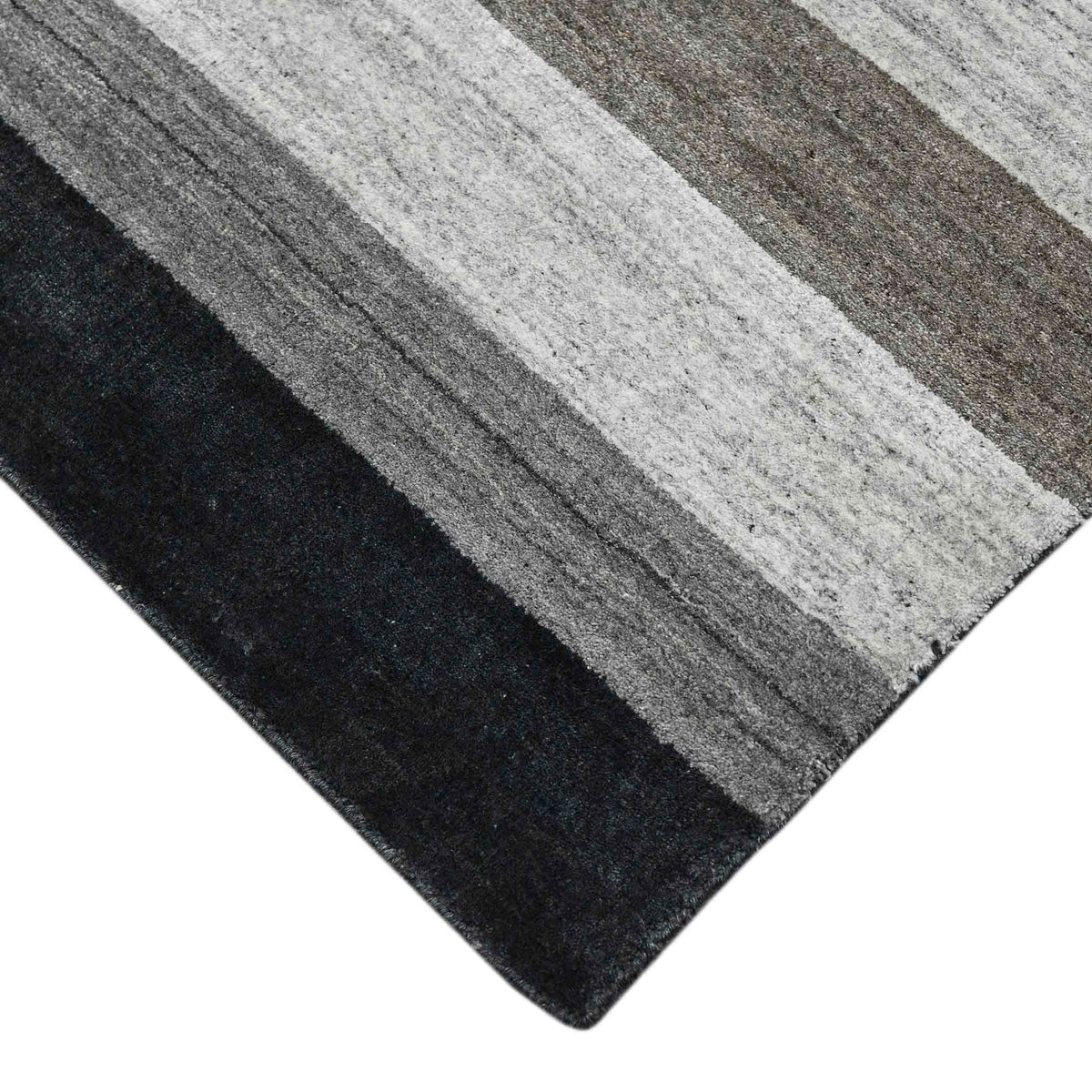 Amer Blend BLN-15 Charcoal area rug - corner view