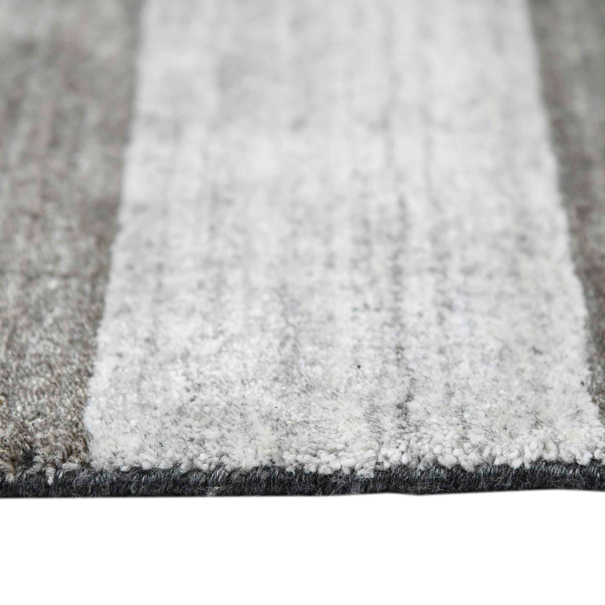 Amer Blend BLN-15 Charcoal area rug - profile view
