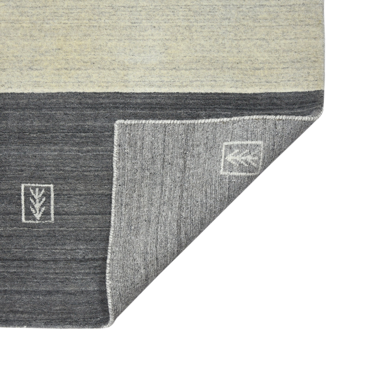 Amer Blend BLN-5 Charcoal area rug - back view