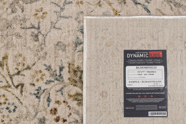 Dynamic Rugs Bloomfield 19601 Power Loomed Transitional Cream/Multi Rug
