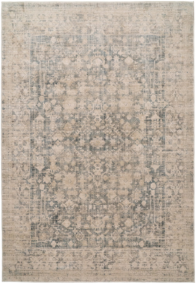 Dynamic Rugs Bloomfield 19603 Power Loomed Transitional Grey/Cream Rug