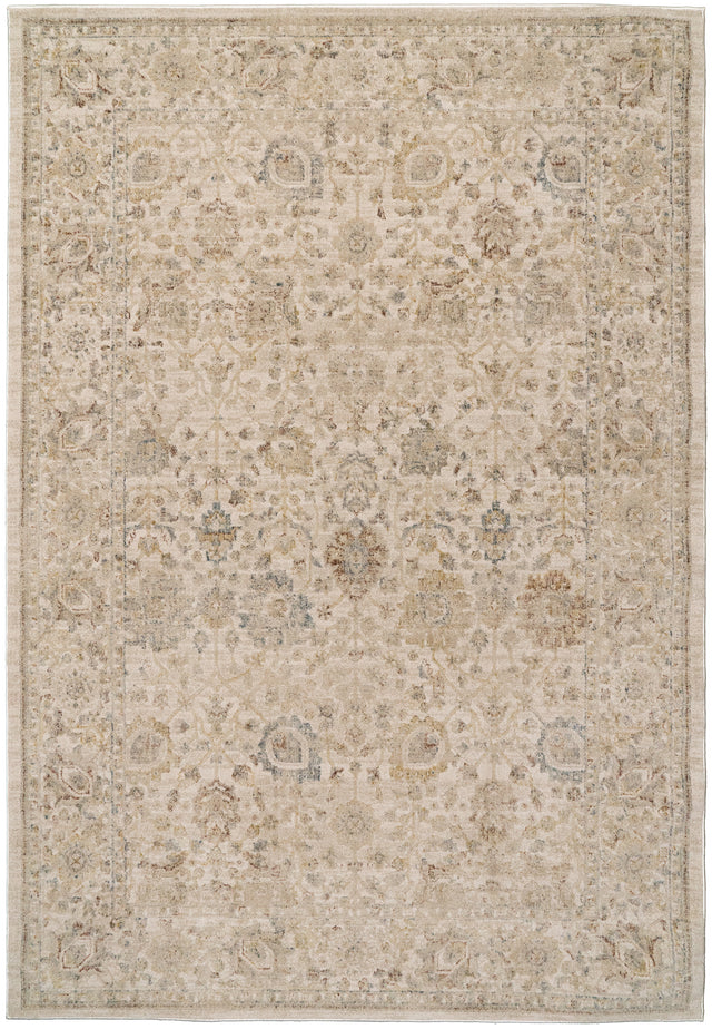 Dynamic Rugs Bloomfield 19606 Power Loomed Traditional Beige/Grey/Cream Rug