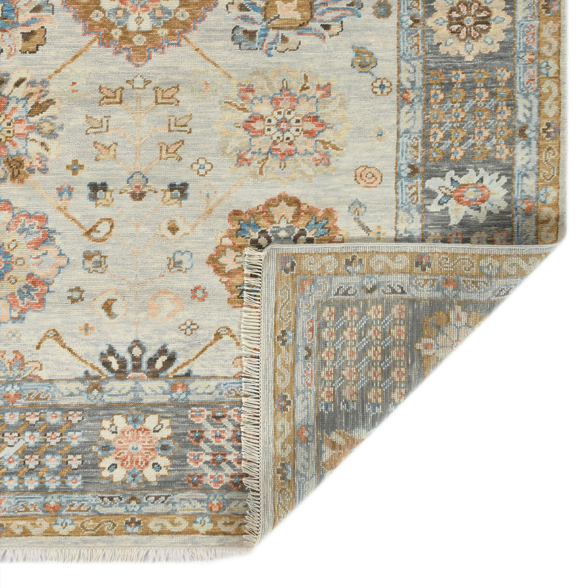 Amer Blu BLU-57 Ivory / Gray area rug - back view
