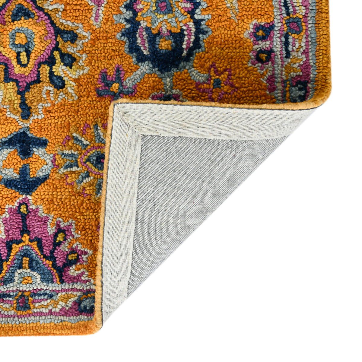 Amer Boho BOH-1 Orange area rug - back view