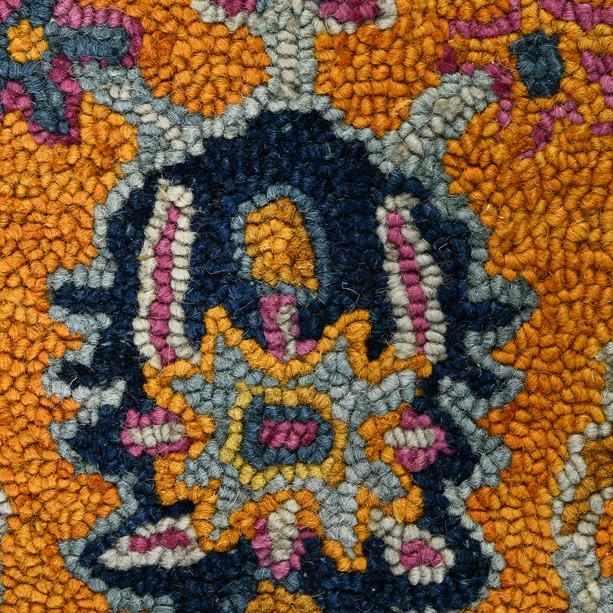 Amer Boho BOH-1 Orange area rug - color swatch view