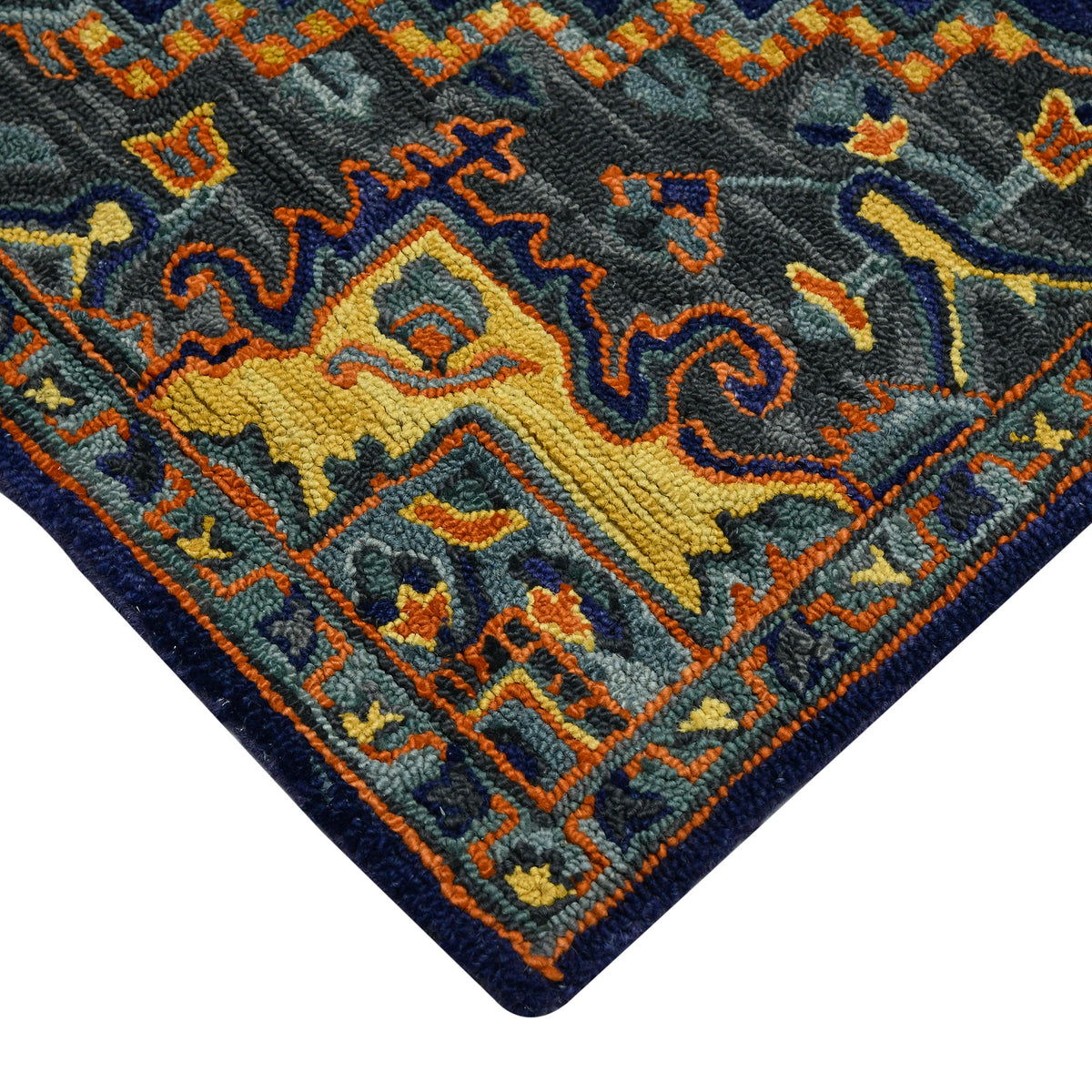 Amer Boho BOH-5 Blue Violet area rug - corner view