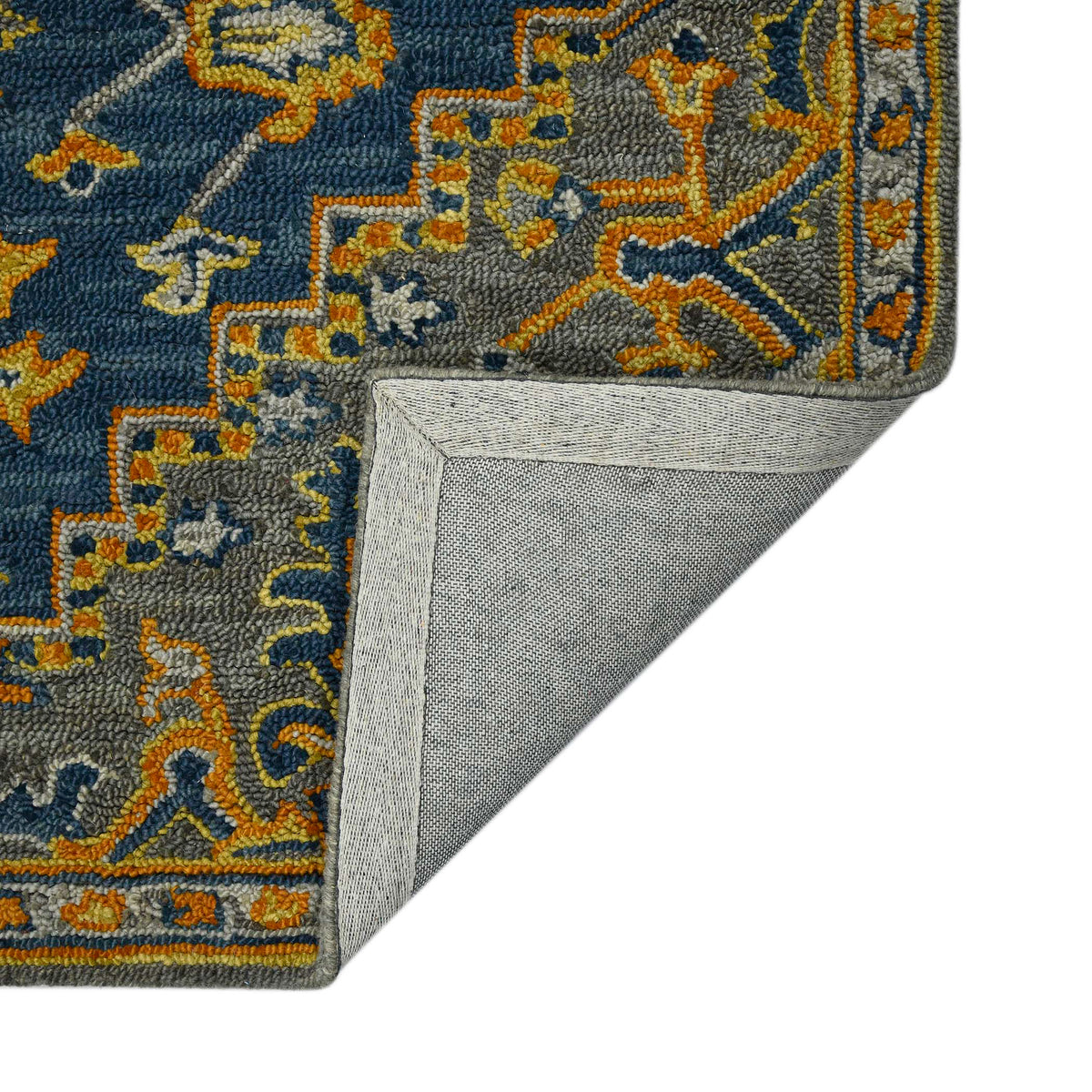 Amer Boho BOH-6 Pastel Blue area rug - back view