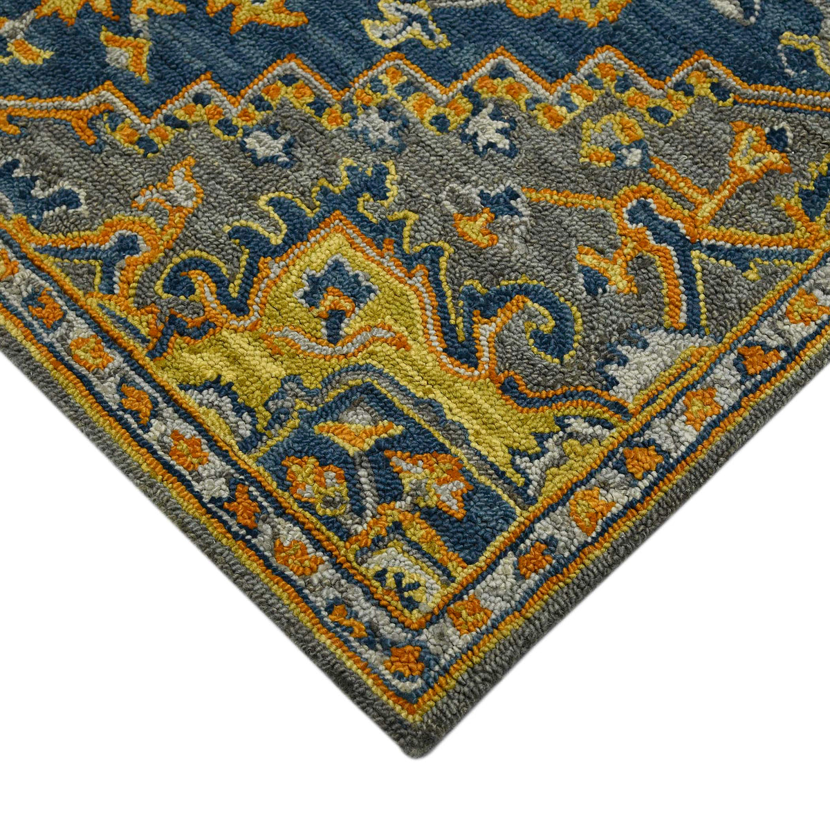 Amer Boho BOH-6 Pastel Blue area rug - corner view