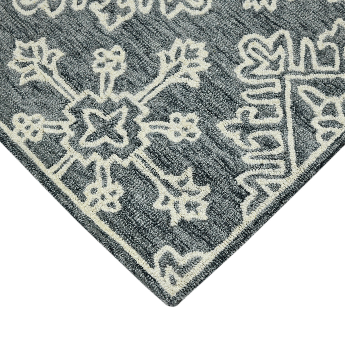 Amer Boscage BOS-34 Gray Steel area rug - corner view