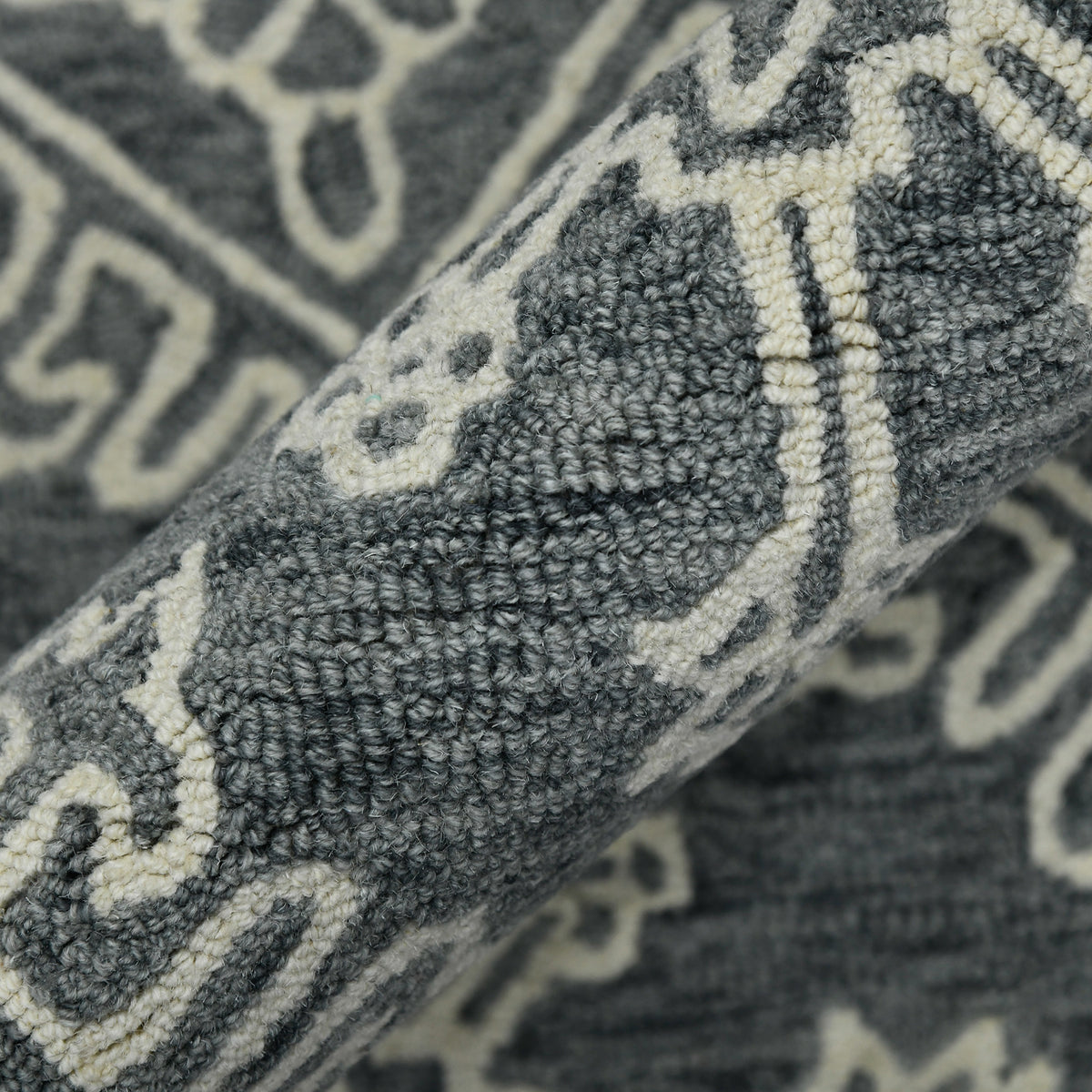 Amer Boscage BOS-34 Gray Steel area rug - color swatch view