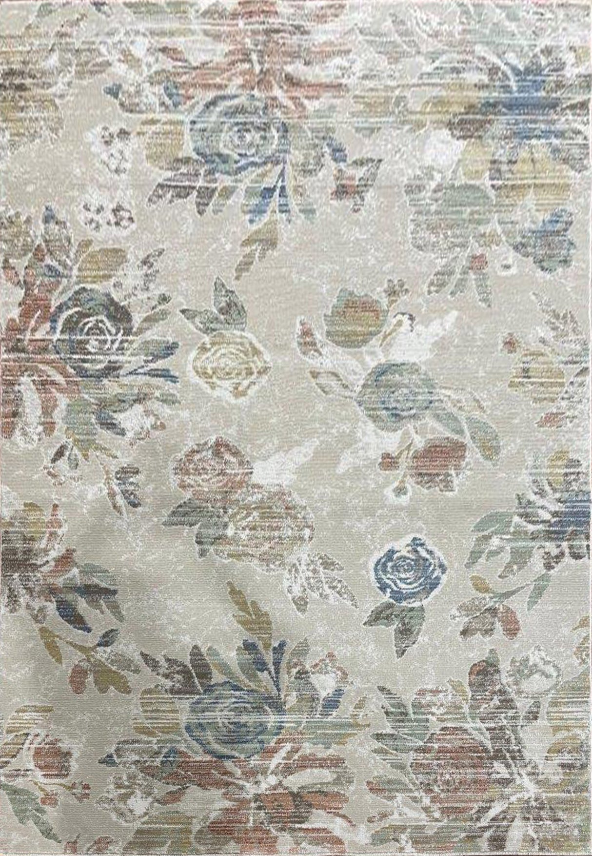 Dynamic Rugs Botanica 13360 Power Loomed Contemporary Beige/Multi Rug