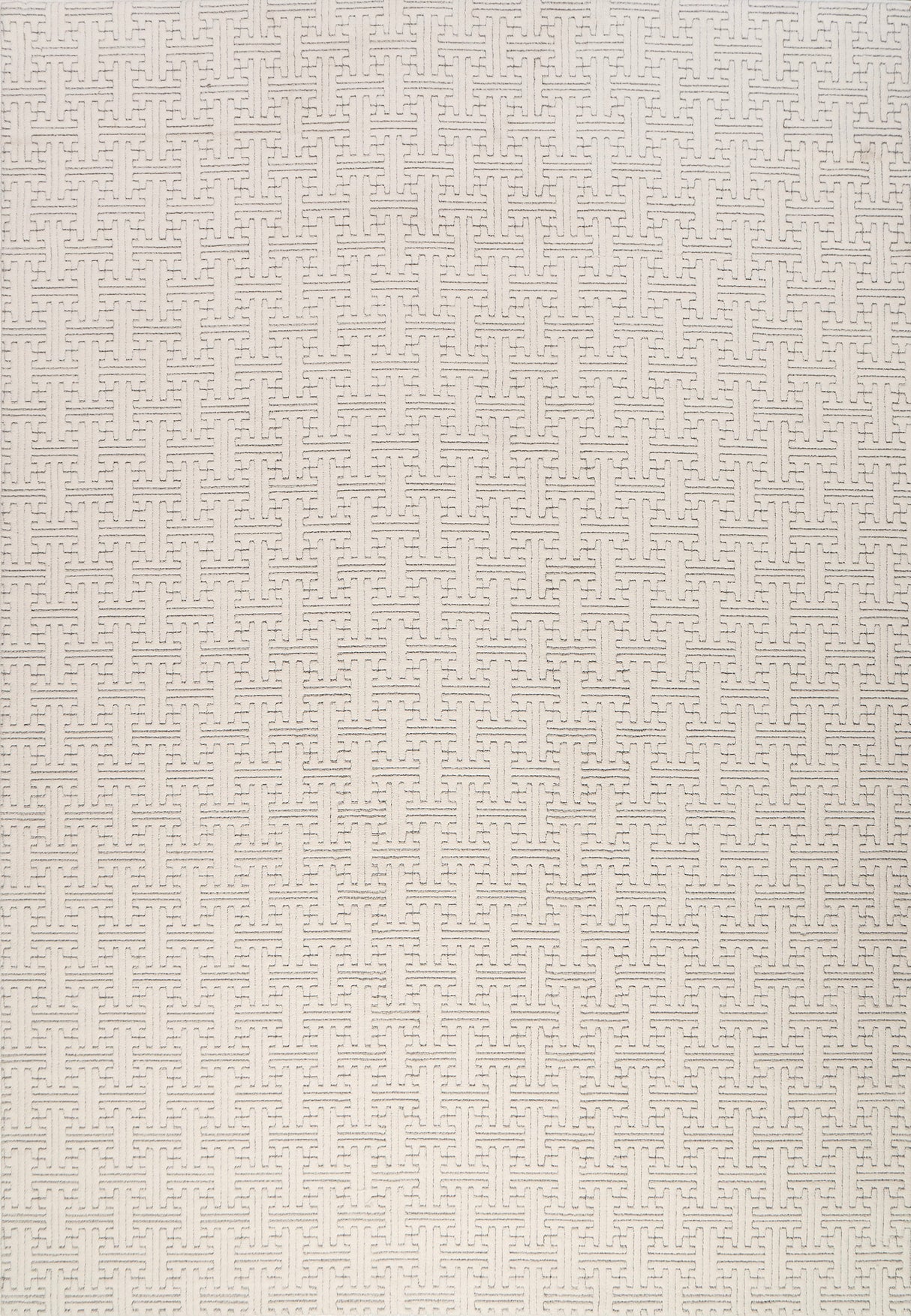 Dynamic Rugs Boutique 19481 Power Loomed Modern Cream/Grey Rug