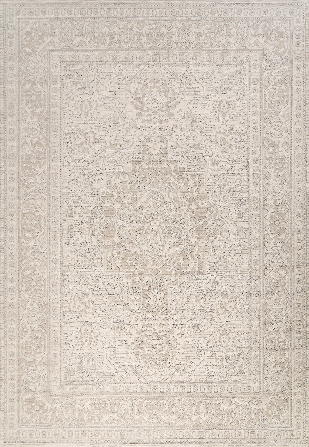 Dynamic Rugs Boutique 19482 Power Loomed Traditional Grey/Cream Rug