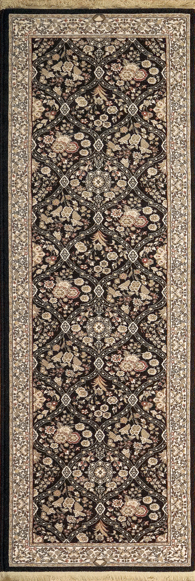 Dynamic Rugs Brilliant 7211 Black Rugs - runner view