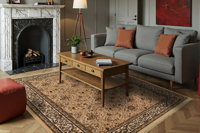 Dynamic Rugs Brilliant 7211 Linen Rugs - room scene