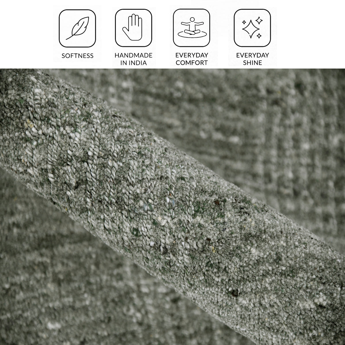 Amer Brooklyn BRK-3 Olive Green area rug - infographic view