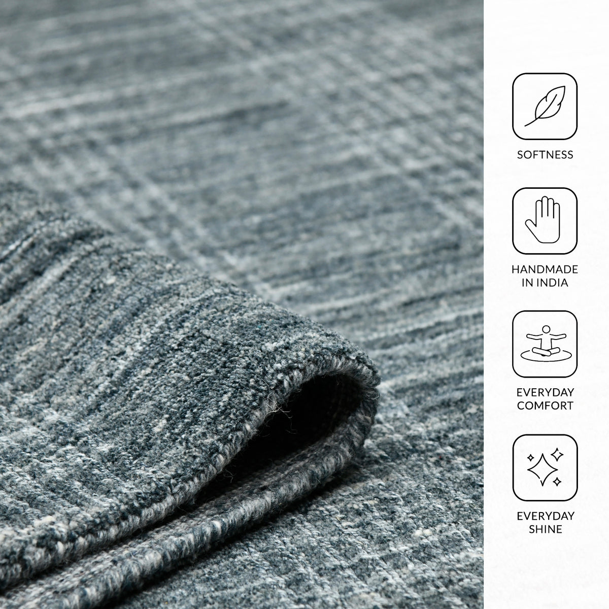 Amer Brooklyn BRK-4 Stone Blue area rug - infographic view