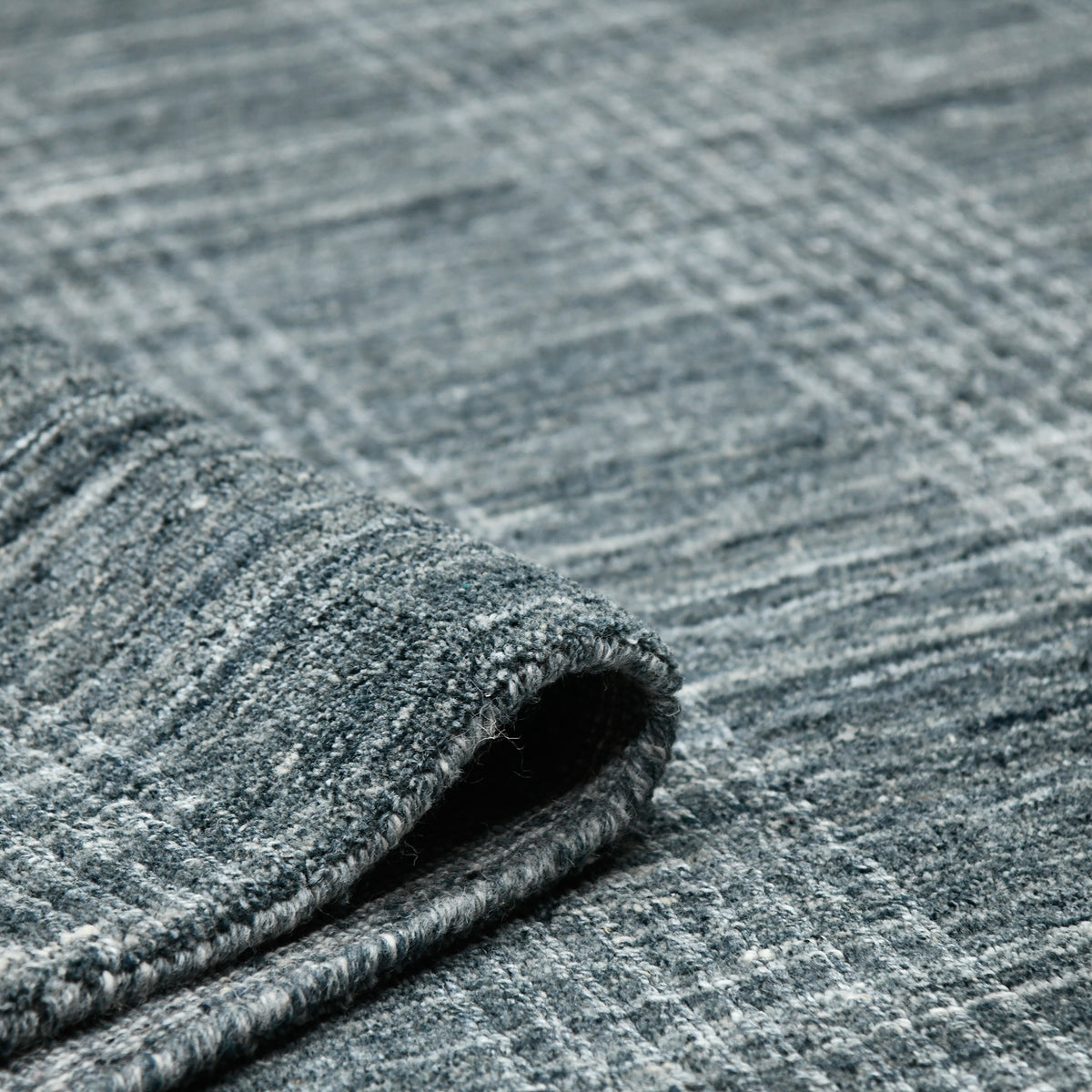 Amer Brooklyn BRK-4 Stone Blue area rug - rolled view